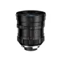 Thypoch DZO Simera 21mm f/1.4 juodas objektyvas Leica M montavimui su pritvirtintu skydiniu, akcentuojantis diafragmos ir fokuso žiedus