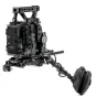 Tilta ES-T22-C-AB Pro Kit modulinė kameros rėmelė Canon C400 su Gold Mount baterijos plokšte, šono pratęsimu su USB-C kabeliu ir pečių pagalvėle su anglies pluošto stiebais – taktinė aliuminio ir plieno konstrukcija