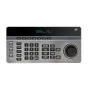 TelyCam V-Joy+ AT Silver PTZ valdiklis su priekine panele, OLED ekranu, 4D valdiklio ir daugelio kamerų valdymo mygtukais profesionaliam tiesioginiam transliavimui ir laidai