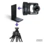 TelyCam TLC-S17 vertikalus montavimo adapteris PTZ kameroms - 90 laipsnių sukimosi adapteris vertikaliai 9:16 formatui filmavimui, tinkantis standartiniams statyvams