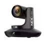 TelyCam Vision+ 4KN 20X PTZ kamera juodoje spalvoje su 4K skiriamąja geba, 20 kartų optiniu zoomu ir PoE palaikymu profesionaliam tiesioginiam transliavimui ir VR pritaikymams.