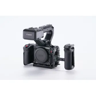 Tilta kameros rėmelis Canon C50 modeliui su viršutiniu rankenos pratęsimu, šonine rankena, LED šviesos panele ir Arca-Swiss plokšte įvairioms vaizdo kūrimo priemonėms Tilta kameros rėmelis Canon C50 modeliui su viršutiniu rankenos pratęsimu, šonine rankena, LED šviesos panele ir Arca-Swiss plokšte įvairioms vaizdo kūrimo priemonėms
