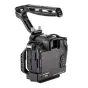 Tilta TA-T68-A-B kameros kėbulas su aušinimo sistema Canon R5 Mark II, su ergonomine Xeno Top Handle rankena ir integruotais ventiliacijos angomis