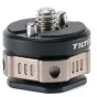 Tilta šaltosios kojos adapteris TA-PMB5-CS-B - juodo anodizuoto aliuminio adapteris su 1/4-20 male sriegiu ir sprigdomu užraktu kamerų saderumui