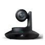 TelyCam Vision+ SE SDI PTZ kamera juodos spalvos su 12-kartiniu optiniu zoomu, skirta profesionaliam tiesioginiam transliavimui ir virtualiai gamybai.