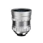 Thypoch DZO Simera 21mm f/1.4 sidabrinis objektyvas Leica M montuže su diafragmos žiedu ir fokusavimo atstumo skale