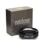 Metabones Leica S į Hasselblad V objektyvo adapteris LS-Hass iš preciziškai apdirbto žalvario su satininiu paviršiumi, rodomas su originalia pakuote