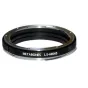 Metabones LS-M645 adaptorius Mamiya 645 objektyvams prie Leica S kamerų su preciziškai apdirbtu vario konstrukcija ir matine juoda apdaila prieš atspindžius