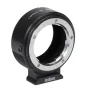 Metabones Minolta MD į Nikon Z montą adapteris su nuimamu Arca tipo stoviklio pagrindu, preciziškai apdirbtas iš vario ir aliuminio, satininiu paviršiumi ir guminiu sandarikliu nuo dulkių ir drėgmės