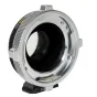Metabones PL į X-mount T Cine Speed Booster ULTRA 0.71x adapteris su nuimamu Arca-tipo stovo pėdos pagrindu, šoninis vaizdas