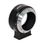 Metabones juodo matine Rollei QBM į Sony E-mount adapteris su preciziškai apdirbtu vario korpusu ir chromuotu vidiniu sluoksniu, užtikrinantis sklandų objektyvų suderinamumą