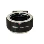 Metabones Rollei QBM į E-mount adapteris juodas matinis, su preciziškai apdirbtu vario konstrukcija ir elektroniniu diafragmos valdymu.