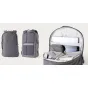 Moment Everything 21L Overnight Grey kelioninė kuprinė - erdvi, atspari orui kelioninė kuprinė su nešiojamojo kompiuterio skyriumi, moduline kamera ir ergonomišku dizainu