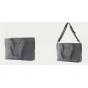 Moment Everything Travel Tote 19L pilkos spalvos kelionės nešiojamoji krepšinė su pagalvėle nešiojamajam kompiuteriui ir per petį kabojančiu diržu