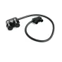 Tilta Mini XLR į Neutrik XLR3 adapteris Canon C80 su 48V fantominės galios palaikymu, auksu padengtais jungtimis ir lanksčiu spiraliniu kabeliu