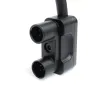 Tilta Mini XLR į 3-pin XLR adapteris Canon C80 kamerai – kampinis Neutrik XLR3 patinų jungtis su dvigubu ekranu kabeliu, detalus vaizdas