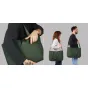 Moment Everything Travel Tote 19L olivine spalva – stilingas ir tvirtas kelionių krepšys su nuimamu per petį juostele, 16 colių nešiojamojo kompiuterio vieta ir greitai pasiekiamais kišenėmis.