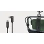 Moment 9 colio USB-C kampinis kabelis su tvirtu nailoniniu apvalkalu, tiesusis ir kampinis USB-C jungtis, idealus kompaktiškiems kamerų įrenginiams.
