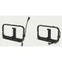 Moment 9 colio USB-C kampinio į USB-C SuperFlex kabelis su tvirtu nailoniniu apvalku ir metaliniais jungtimis, pritvirtintas prie kameros konstrukcijos kompaktiškoms įrenginiams