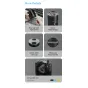 TTArtisan 17mm F1.8 Sony E montavimo plataus kampo objektyvas su 52mm filtro sriegimu ir metaliniu objektyvo gaubtu