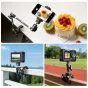 Ulanzi CO78 Super Clamp su dvigubu rutulio galva, tvirtinantis telefoną stalo kraštā maisto fotografijai
