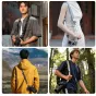 Ulanzi CSS1 U-Snap fotoaparato peties juosta Frost Pine Green spalvos, vienrankis reguliuojamas dizainas profesionalioms DSLR ir be镜inių kameroms, patogus dirbtinės odos apdailos pamušalas ilgam fotografavimui.