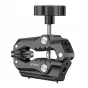 Ulanzi HD02 Super Clamp su reguliuojamais neslystančiais žandikauliais, dviem 1/4 colio sriegiais, 3/8 colio sriegiais ir ARRI pozicionavimo smeigtukais, skirtas stabiliai fotografijai ir vaizdo įrašams