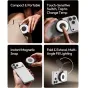 Ulanzi LM21 magnetinis žiedinis šviesos šaltinis – kompaktiškas, sulankstomas MagSafe suderinamas mini šviesos šaltinis su liečiamuoju temperatūros valdymu mobiliajai fotografijai ir vlogams