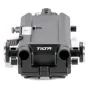 Tilta ES-T22-SPB Canon C400 greito išlaisvinimo petinės pagalvėlės pagrindinė plokštė su Manfrotto greitu užraktu, ARRI rozetėmis ir įmontuota silikono peties pagalvėle - viršutinė peržiūra