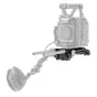 Tilta ES-T22-SPB greito atlaisvinimo petinė pagrindo plokštė Canon C400 kamerai su Manfrotto QR plokšte ir Sony VCT-U14 dantytu pagrindu