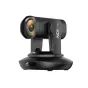 TelyCam Vision+ 4KN 30X juoda PTZ kamera su 4K raiška ir 30 kartų optiniu zoomu, NDI HX palaikymas ir modernus dizainas profesionaliai vaizdo gamybai.