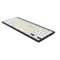 LogicKeyboard Dyslexie Bluetooth belaidė klaviatūra Mac UK su spalvotais klavišais ir Dyslexie šriftu, skirta disleksijos palaikymui, kompaktiškas 78 klavišų išdėstymas.