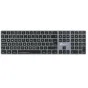 Bežinė LogicKeyboard Dyslexie TITAN klaviatūra su Dyslexie šriftu, ANSI išdėstymu ir titano pilkos spalvos aliuminio korpusu, skirta Mac naudotojams