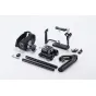 Tilta Canon C50 Pro kameros kėdė - modulinė juoda kėdė su viršutine ir šonine rankenomis, PD baterijos rankena, Arca plokštė, kabelių užtvankėlės ir priedai dinaminei vaizdo filmavimui