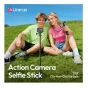 Ulanzi MT92 veiklausios kameros selfie lazdelė su išskleista 60 cm ilgio rankena, naudojama lauke su telefono vaizdo peržiūra ir vlogų kūrimui