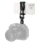Tilta sukimasis telefonų laikiklis V2 su 1/4-20 adapteriu, pritvirtintas prie Sony Alpha 7 kameros, idealus tiesioginiam transliavimui ir vaizdo stebėjimui