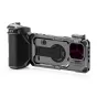 Tilta Khronos iPhone 16 Pro rankinis rinkinys Space Gray spalvos su atvira filtrų lėkšte ir fokuso rankenos prijungimo tašku