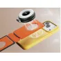 Ulanzi PS01 MagSnap telefonų laikiklis ryškioje oranžinėje spalvoje su magnetiniu tvirtinimu, skaidriu apsauginiu dangteliu ir telefono apvalkalu, skirtas laisvam naudojimui