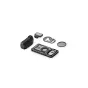 Tilta Khronos iPhone 17 Pro Max Street Snap Kit priedų komplekto dalys Space Gray spalvos – apsauginis rėmas, Focus PD rankena su įkrovimo baterija, LED šviesos skydelis, 58 mm magnetinis poliarizatorius su juodu miglos efektu i