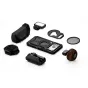 Tilta Khronos iPhone 17 Pro Ultimate Kit - Pilnas juodos įrangos komplektas su pagrindiniu korpusu, Focus PD rankena, šaldymo sistema, USB-C hubu su HDMI, ND filtrais, LED šviesa ir medine rankena profesionaliam mobiliajam filma