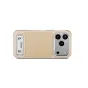 Tilta Khronos Lite iPhone 17 Pro šampano spalvos dėklas su dvigubo režimo atrama ir magnetine priedų tvirtinimo platforma, skirta profesionaliam fotografavimui ir vaizdo kūrimui.