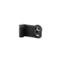 Tilta Khronos Lite iPhone 17 Pro rankinė priemonė juoda spalva su ergonomine Bluetooth valdymo rankena ir prijungta 58 mm filtrų sistema.