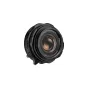 Thypoch Ksana 21mm f/3.5 ASPH platus kampas objektyvas Leica M tvirtinimui su išskirtiniu gintaro flaru, juodas metalinis korpusas ir pritvirtintas objektyvo skydelis