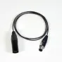 Mini XLR (F) / XLR (M) audio cable - 0,7m