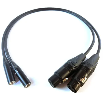 Infinitek Mini XLR cable set for Blackmagic Design Video Assist
