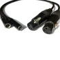Infinitek mini XLR kabelių rinkinys Blackmagic Design Video Assist, 0.5 m, su male ir female jungtimis su užrakinimo mechanizmu.