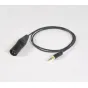 Infinitek XLR-M į 3,5mm audio kabelis 0,5m, juodas, su male XLR jungtimi ir auksu apdailintu 3,5mm jungtimi