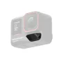 Insta360 Ace Pro 2 veiksmo kamera su Leica objektyvo detalėmis ir priekinės mikrofono zonos, skirta išorės vaizdo įrašams