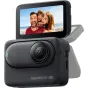 Insta360 GO 3S 64GB juodoji veiksmo kamera su Action Pod pagrindu, išsukamu ekranu ir magnetiniu objektyvu