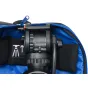 CamRade tripodBag Lite paminkštinta skysto galvos dalis su vietos nurodymo simboliu ir saugiklio mechanizmu
